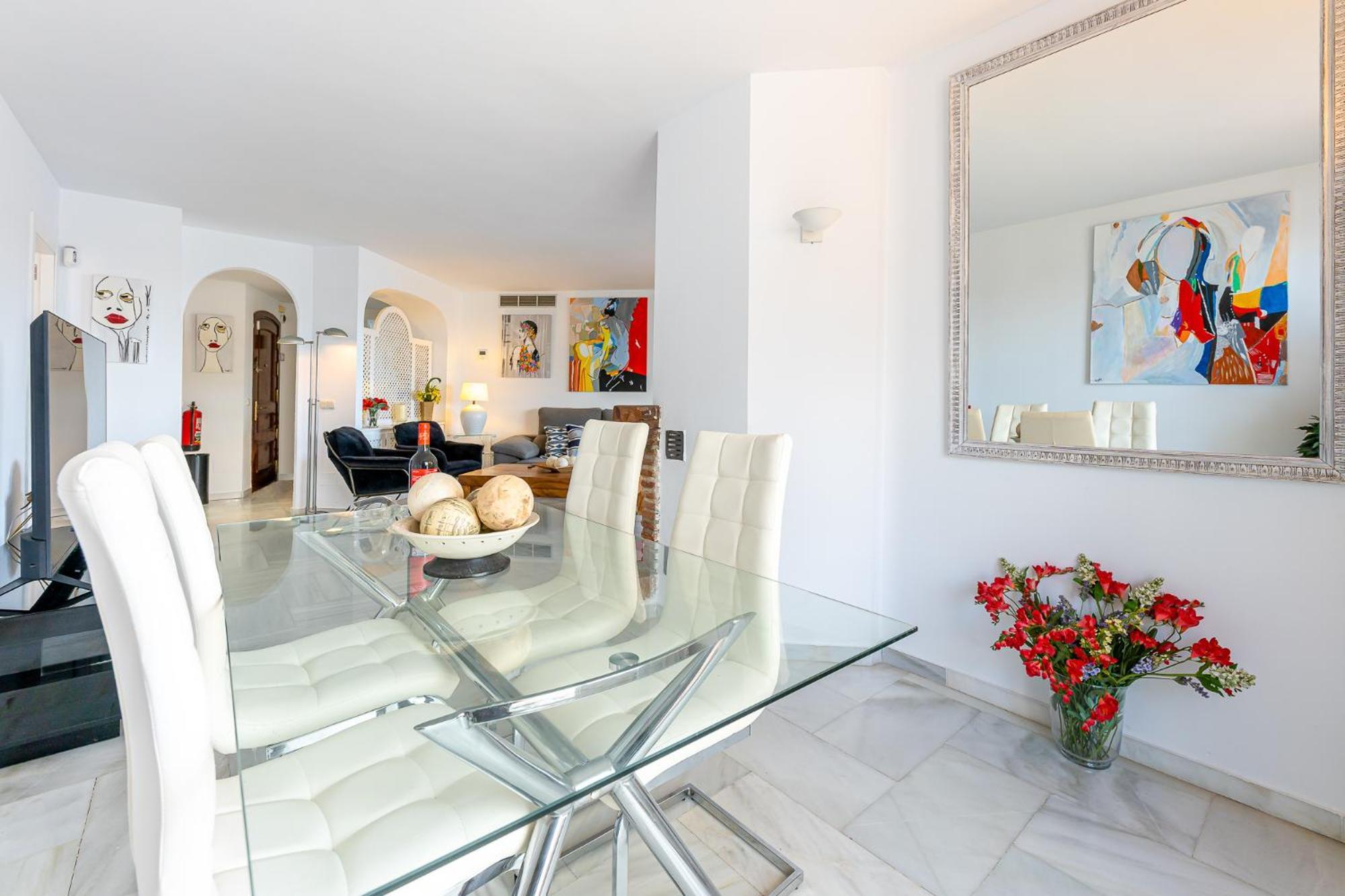 Located In Puerto Marina With Sea Views, First Line Of Beach. Apartment Benalmádena