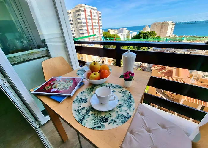 Pleasant Studio With Sea View In Benalmadena 30 M² Pool