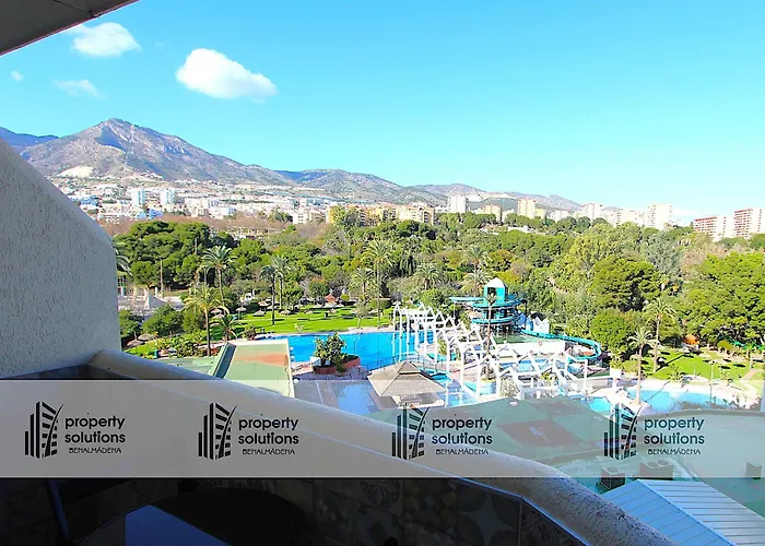 812 Benalbeach. 1ºlinea De Playa. Vistas A La Piscina Y La Montana.