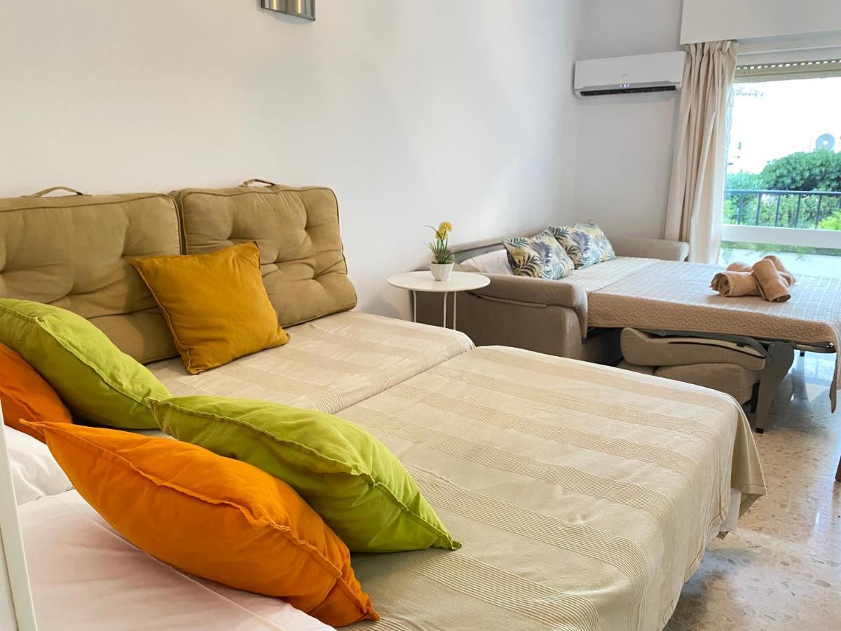 Apartamento Studio With Access To The Garden. Open Pool. Beach Very Close. Wifi & Netflix Free Benalmádena