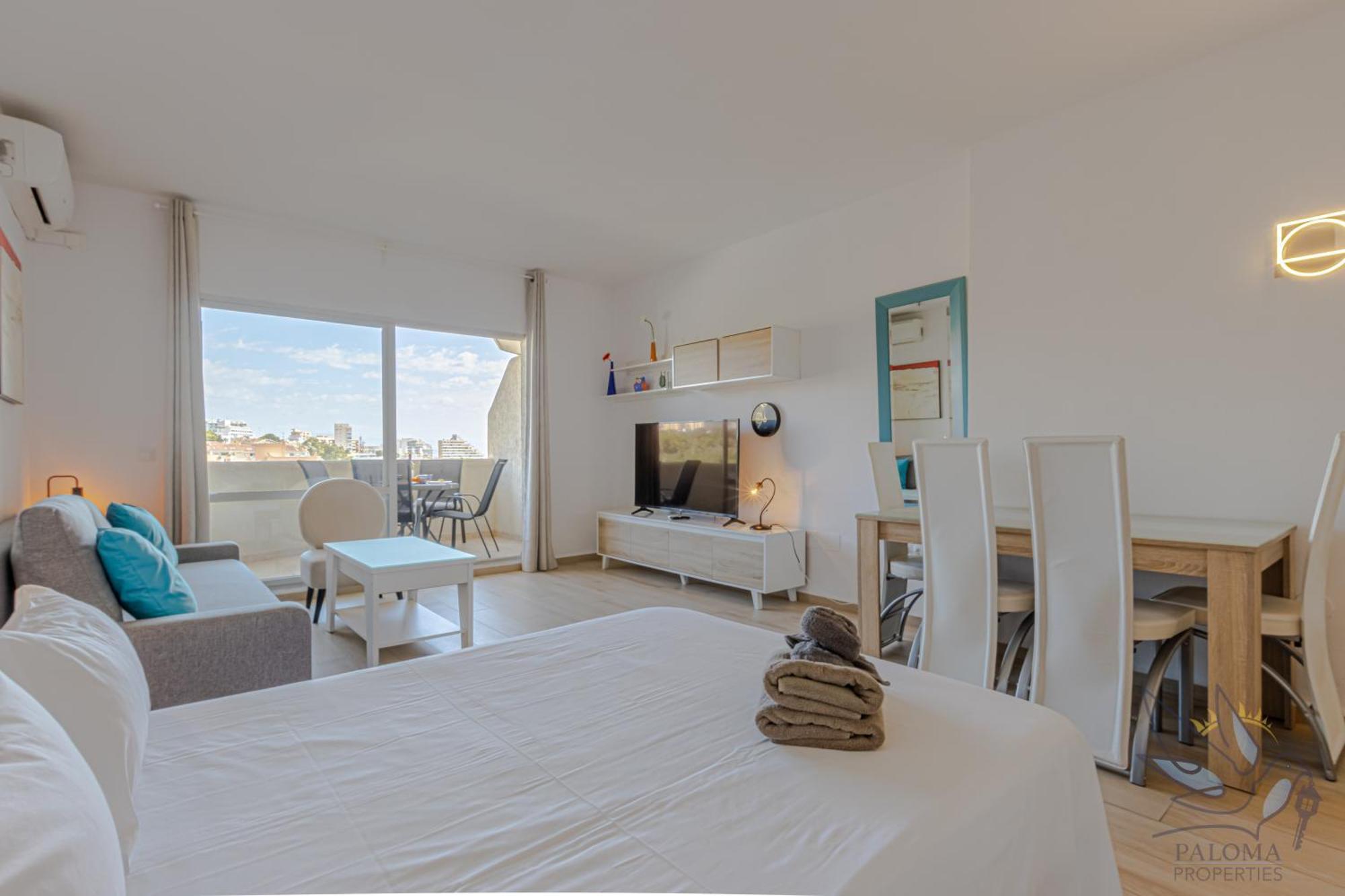 Benal Suite, Estudio Con Parque Acuático Y Vistas Al Mar. Benalmádena