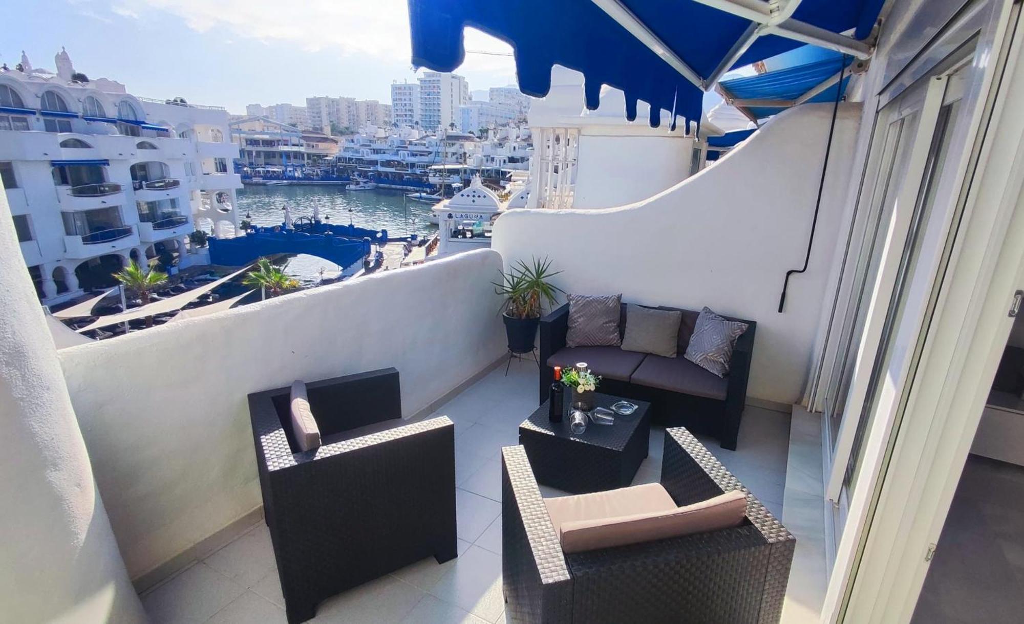 In Puerto Marina With Beautiful Views Of The Sea And The Boats Benalmadena