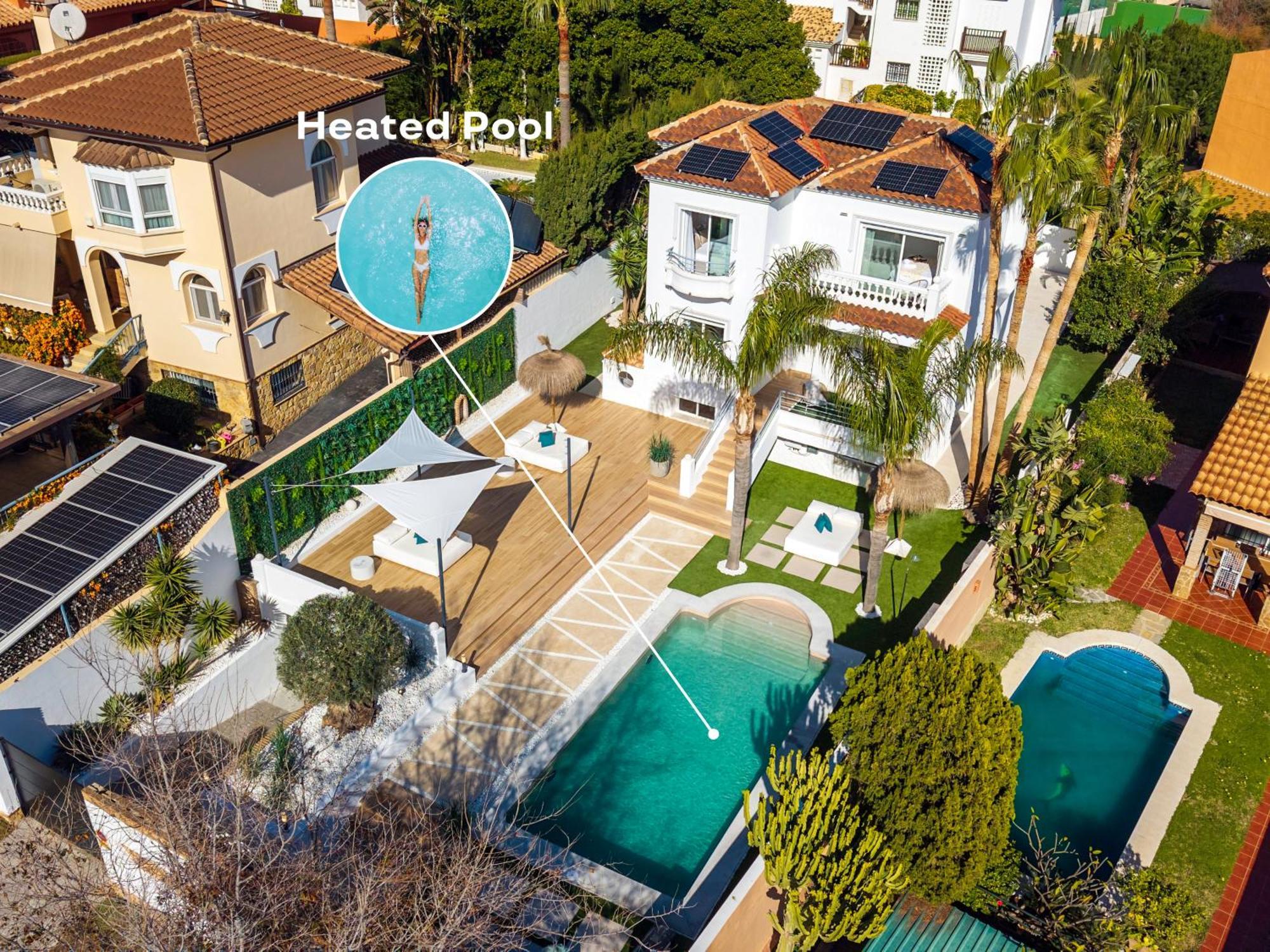 Villa Vacation Marbella: Sunny Camelia With Heated Pool And Cinema