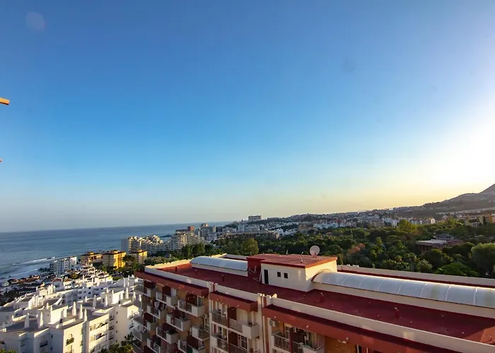 Benalmadena Estudio Jjupiter 250 M Del Mar Con Vistas Al Mar Piscinas