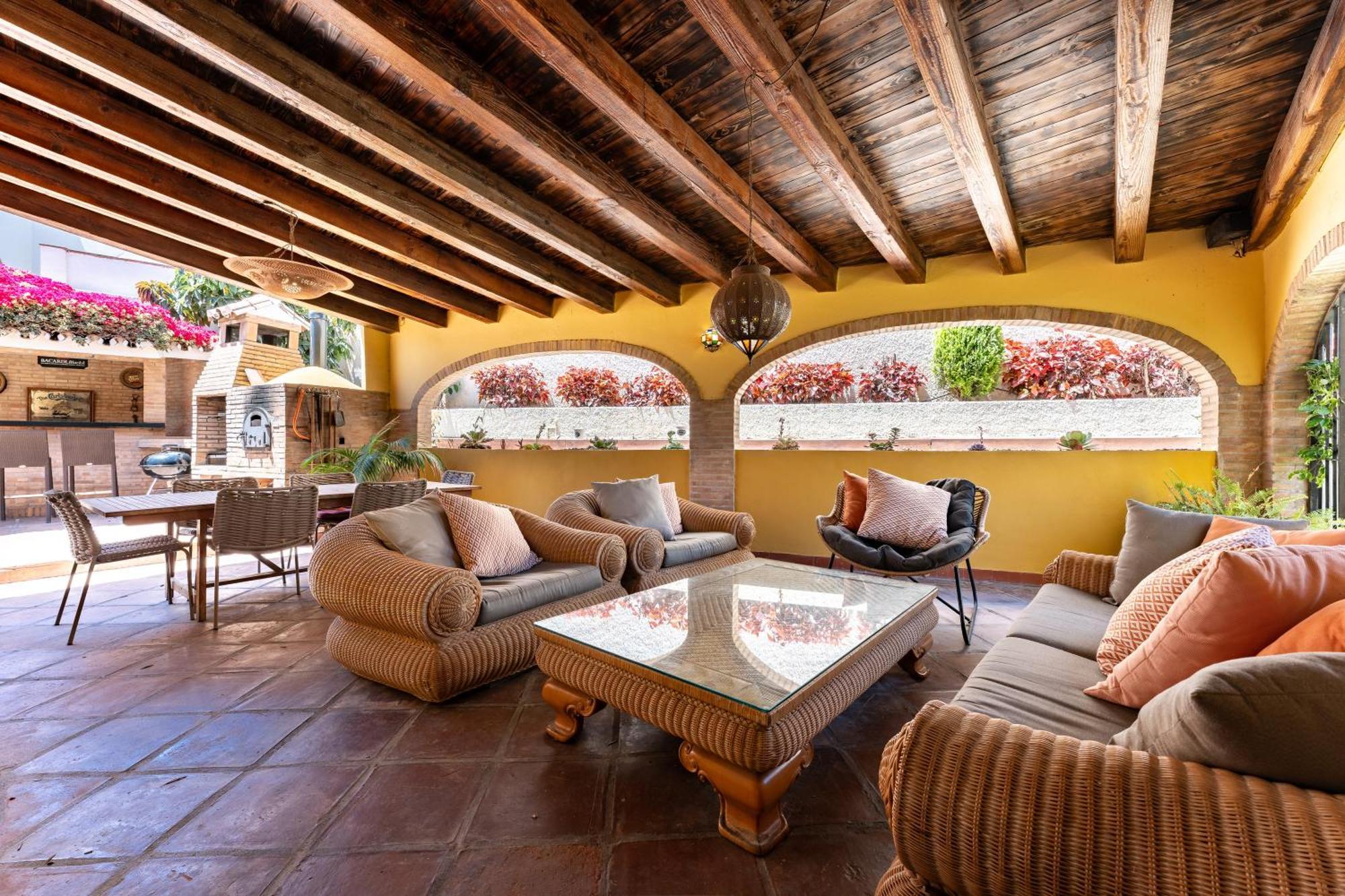 Rustic Spanish Saltwater Pool Villa