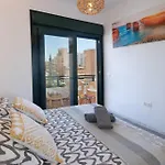 Isla De Benalmadena 2, 80M From The Sea, Amazing View,Ac, Bbq,Private Parking