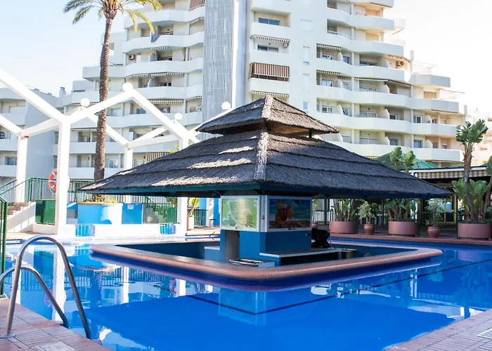 Benal Beach Suite Ii, Estudio Con Parque Acuatico Y Vistas Al Mar.