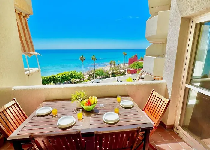 Beachfront Holiday Apartment In Benalbeach